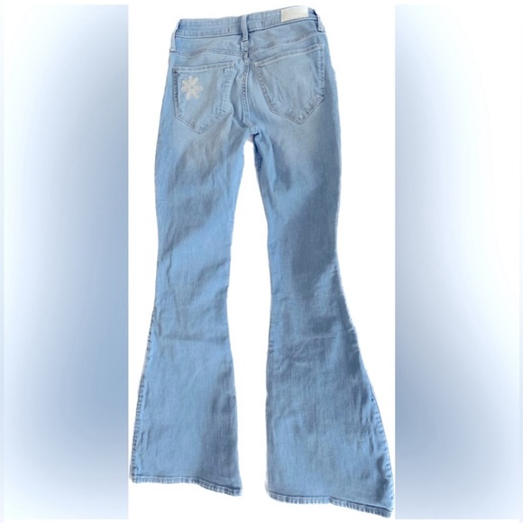 Hollister Floral Embroidered Flare Jeans (Size 19L) - Picture 2 of 4